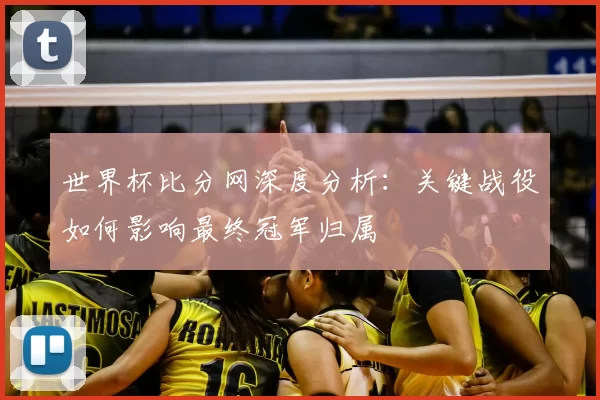 世界杯比分网深度分析:关键战役如何影响最终冠军归属