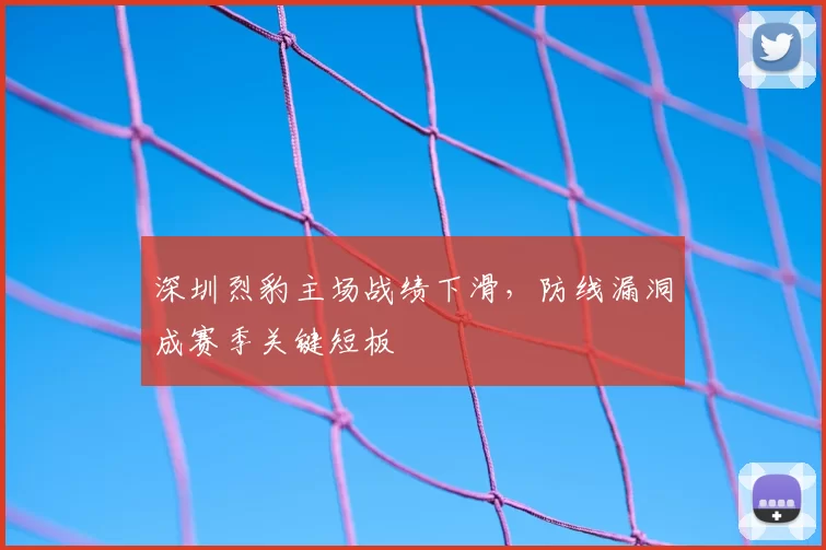 深圳烈豹主场战绩下滑，防线漏洞成赛季关键短板