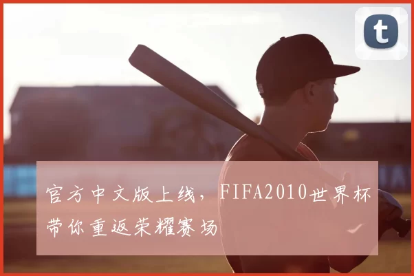 官方中文版上线，FIFA2010世界杯带你重返荣耀赛场
